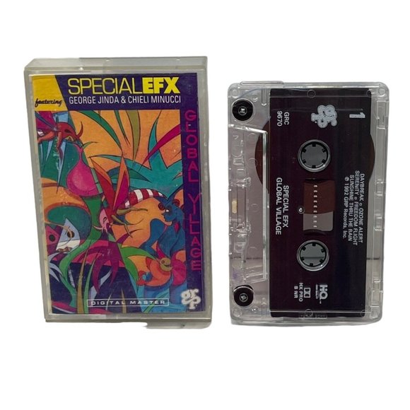 Special EFX Global Village Smooth Jazz Cassette Tape 1992 George Jinda Minucci - Picture 1 of 4